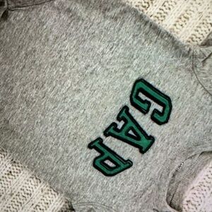 GAP Kids Gray and Green Shirt